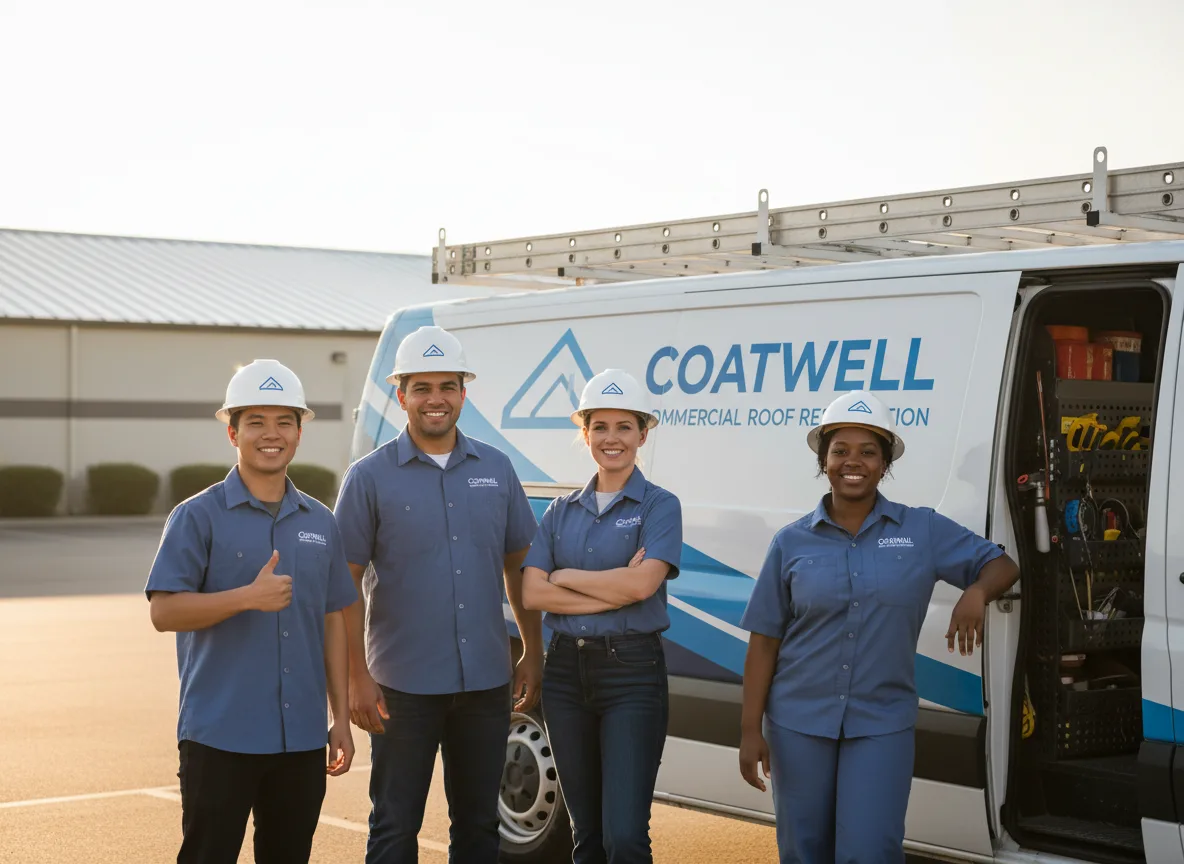 Commercial roof coating company in Oaks, OK